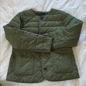 Talbots Olive Green Quilted Jacket